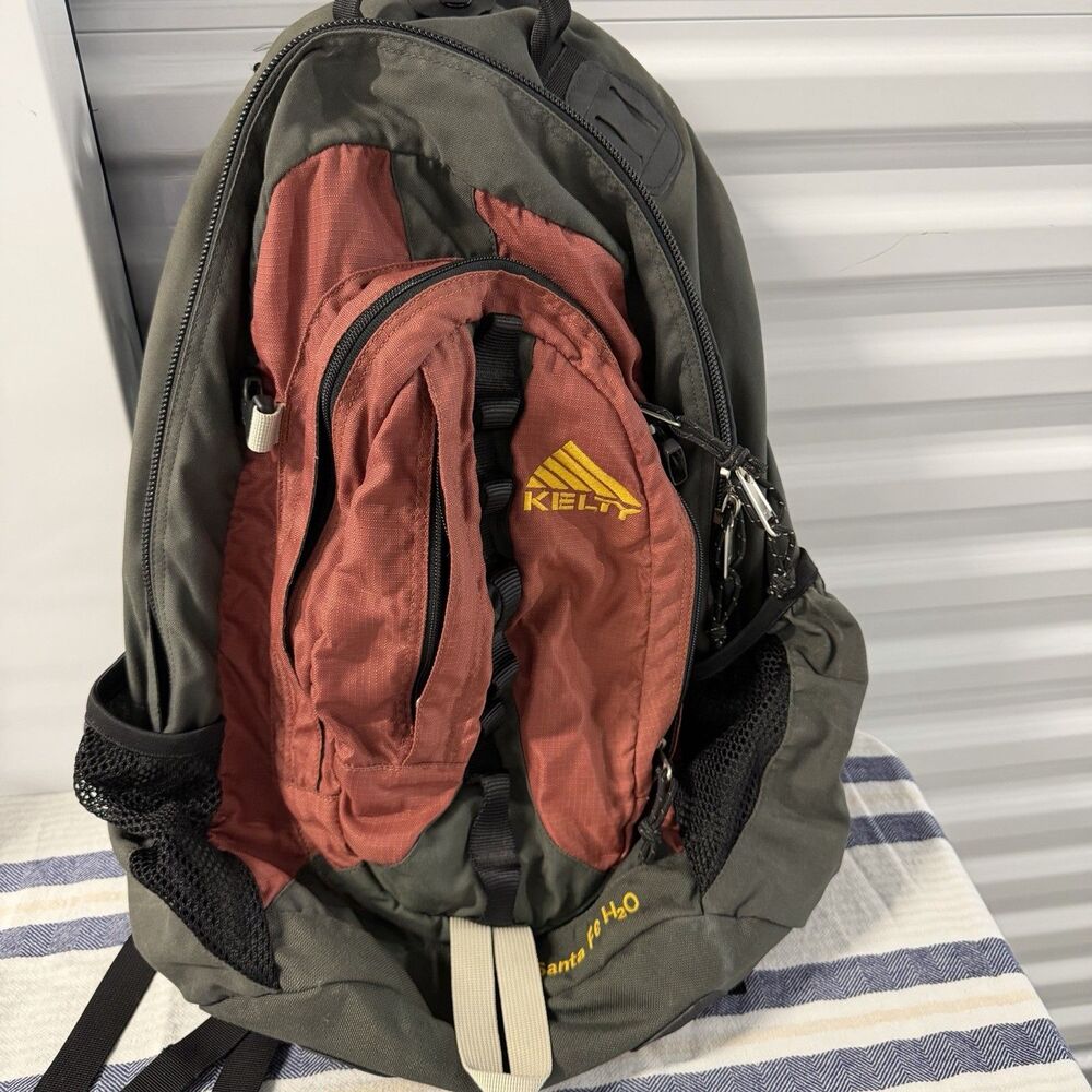 Kelty Santa Fe H2O Hydration Backpack Hiking Daypack Camping Green Red